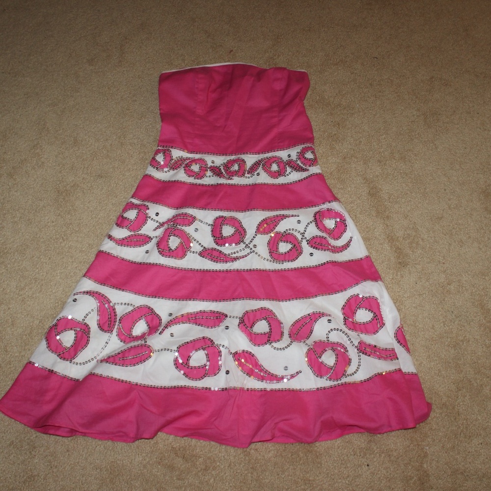 strapless summer dress.